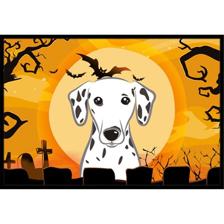 Carolines Treasures Halloween Dalmatian Indoor and Outdoor Mat- 18 x 27 in. BB1768MAT